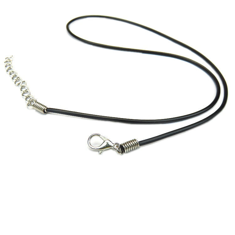 Moon Shaped Bronze Wrapped Wire Necklace Pendant