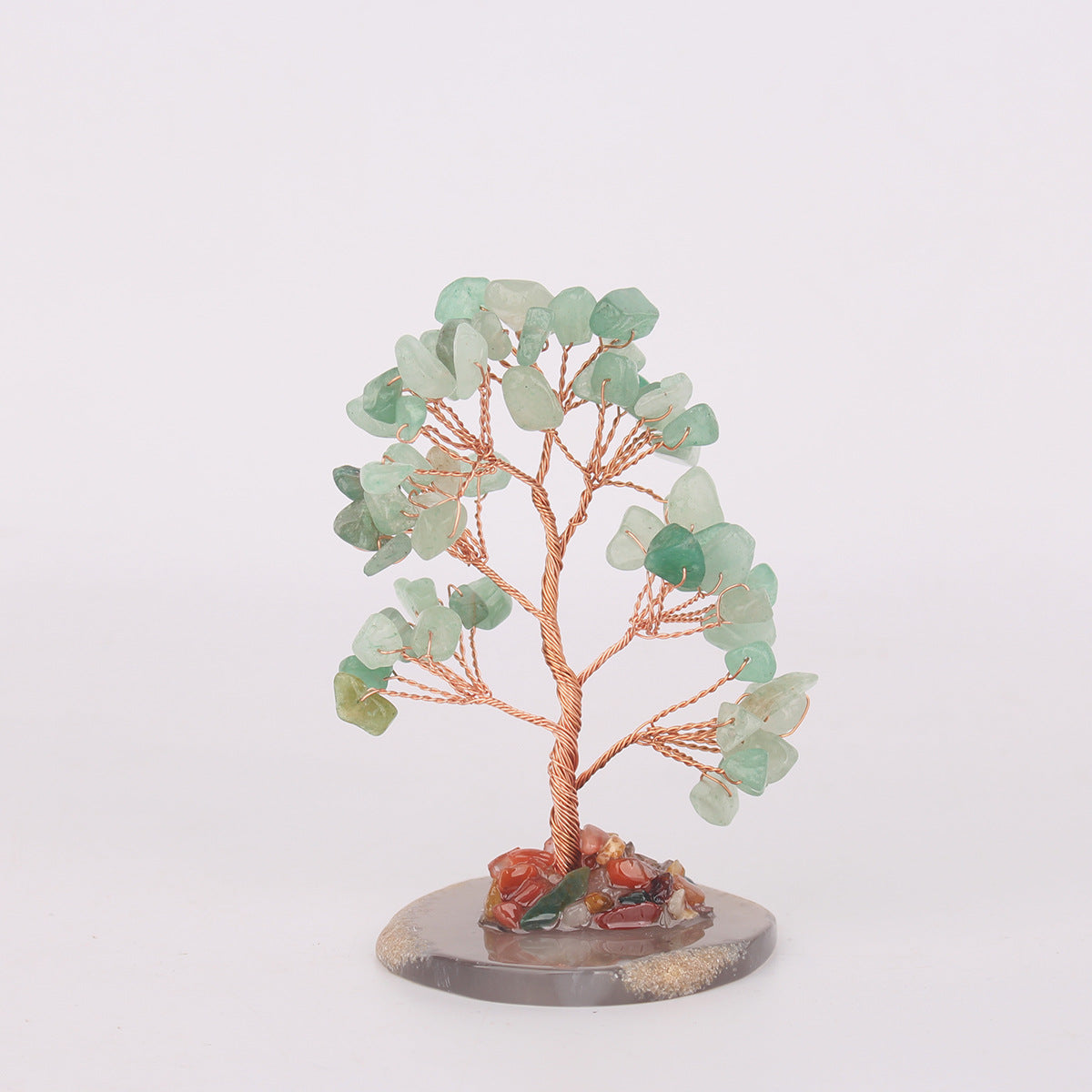 Japanese Healing Decoration Citrine Red Agate Table Ornament