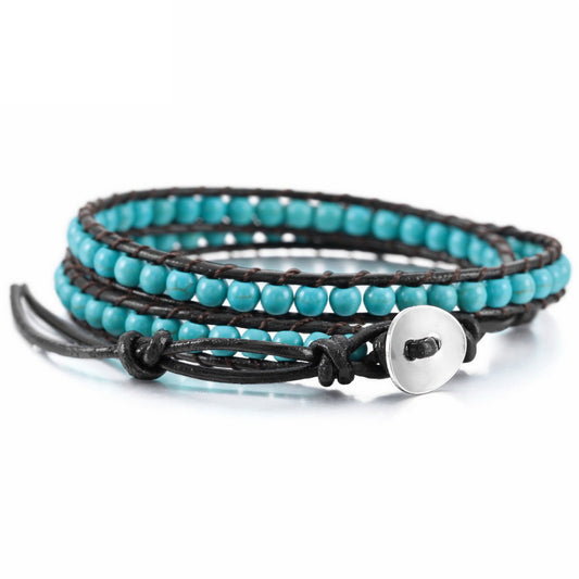 Adjustable Leather Rope Bracelet