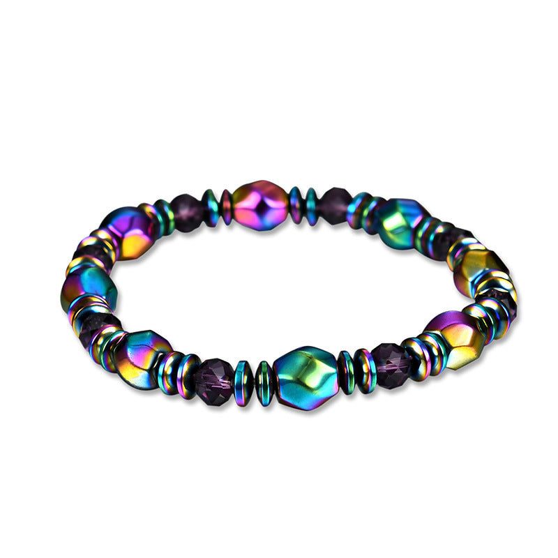 Double-layer Colorful Section Hematite Bracelets Hematite Magnet Bracelet Female