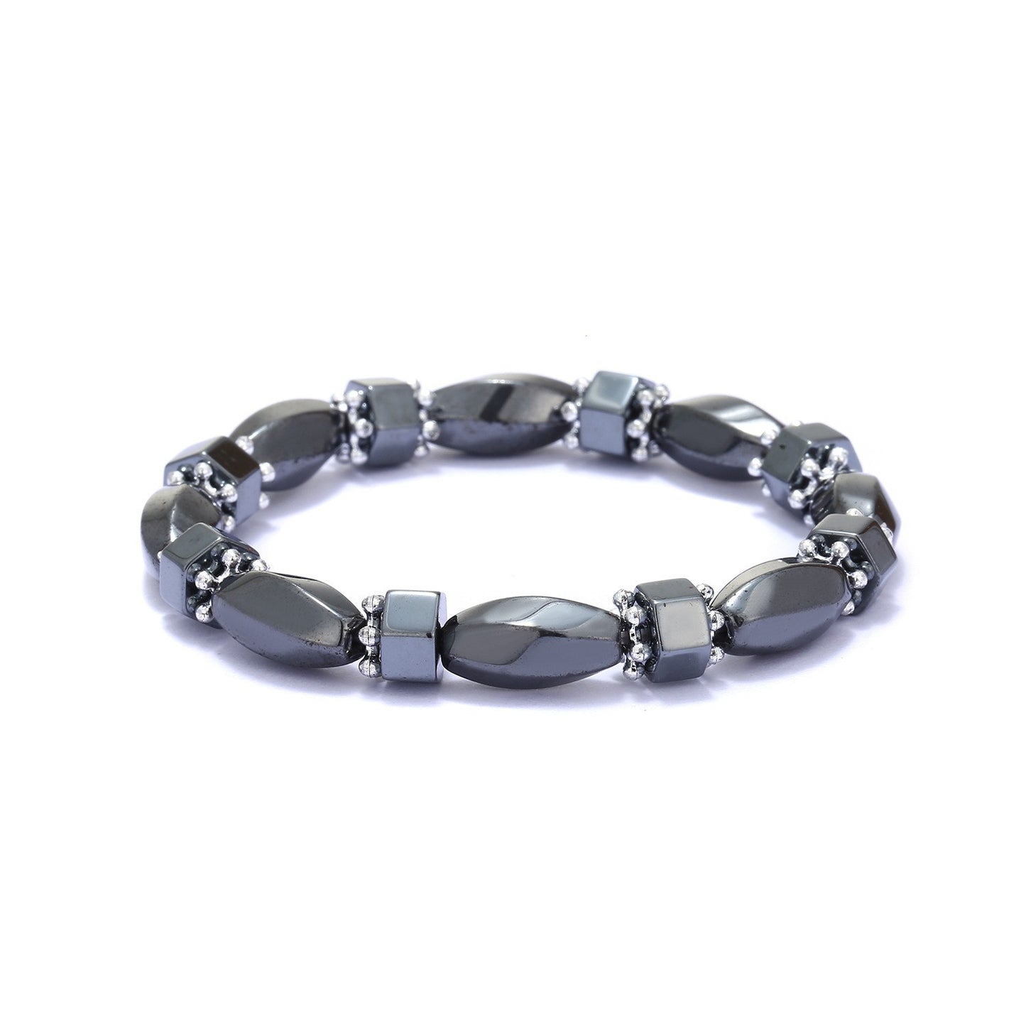 Double-layer Colorful Section Hematite Bracelets Hematite Magnet Bracelet Female