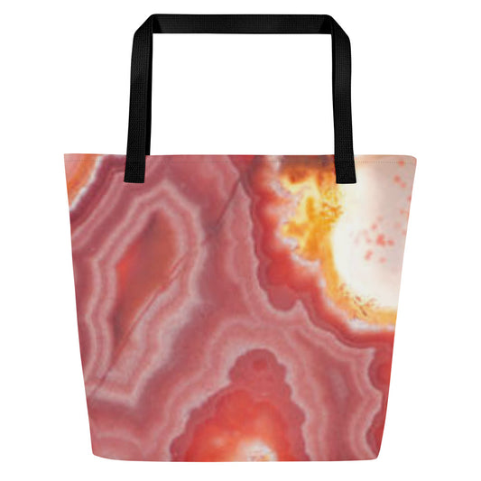 Agate All-Over Print Large Tote Bag