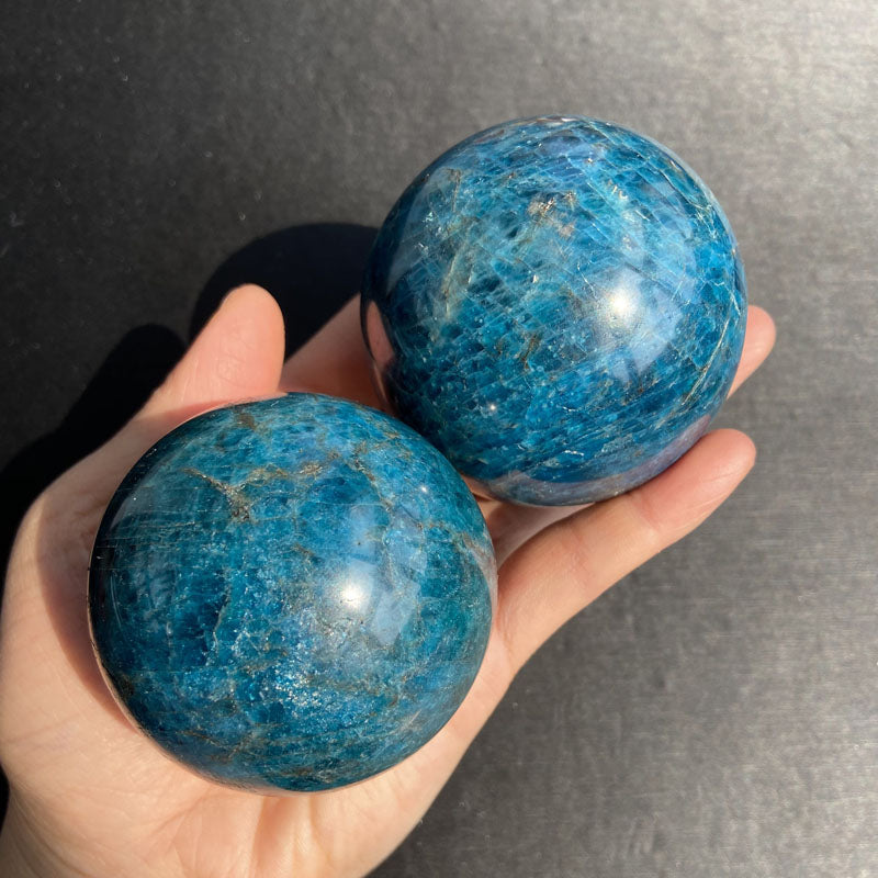 Natural Crystal Ball Blue Apatite Ball Blue Apatite Rough