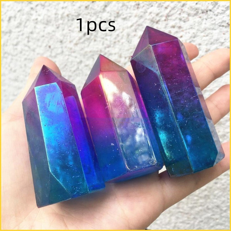 Clear Crystal Aura Angel Points Healing Quartz Stone